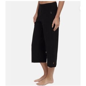 Lucy Everyday Capri Womens XS Black High Rise Zipper Pocket Yoga Exercise Gym